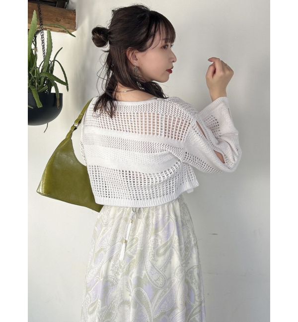 dazzlin「ホックデザインニットカーデ」|カーディガン|