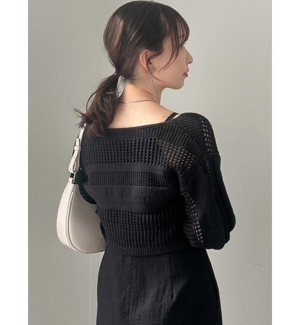 dazzlin「ホックデザインニットカーデ」|カーディガン|