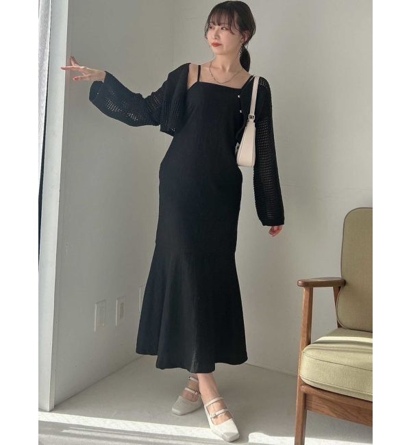 dazzlin「ホックデザインニットカーデ」|カーディガン|