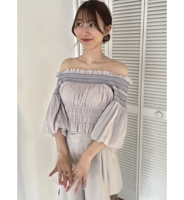 dazzlin「オフショルフェミニックトップス」|シャツ・ブラウス|