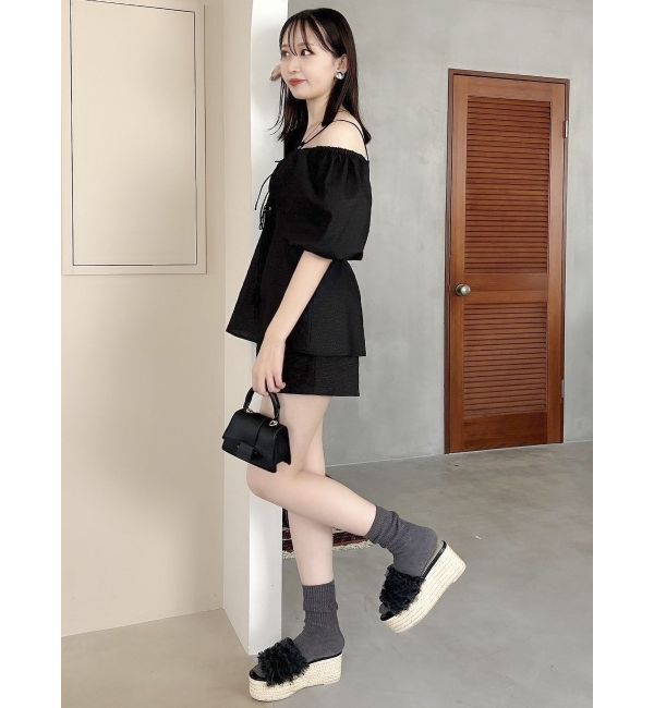 dazzlin「【SETUP】コンパクトジャカードショートパンツ※セットアップ対応」|その他|