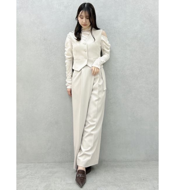 dazzlin「【セットアップ対応】ショルダーリボンジレ」|ベスト・ジレ|