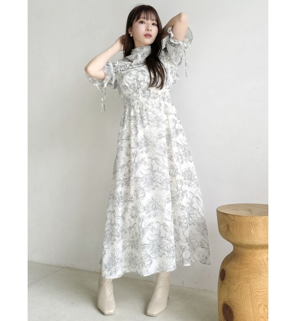 dazzlin「2WAYショルダーフラワーラッフルワンピース」|ワンピース|