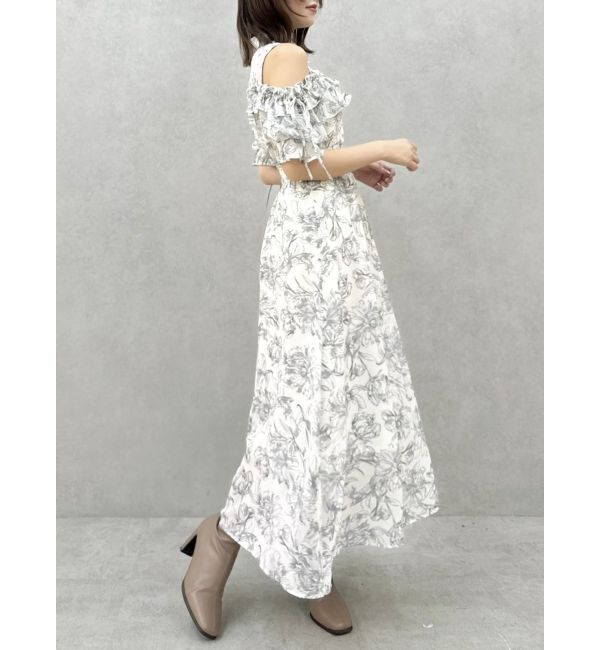 dazzlin「2WAYショルダーフラワーラッフルワンピース」|ワンピース|