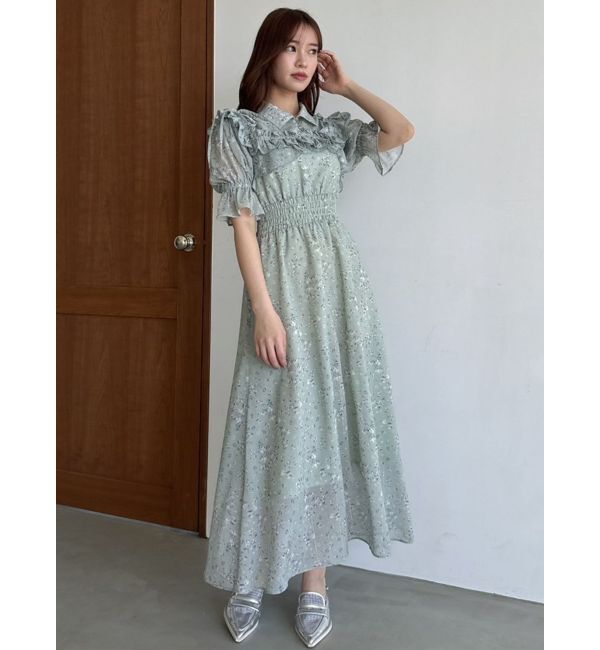 dazzlin「2WAYショルダーフラワーラッフルワンピース」|ワンピース|