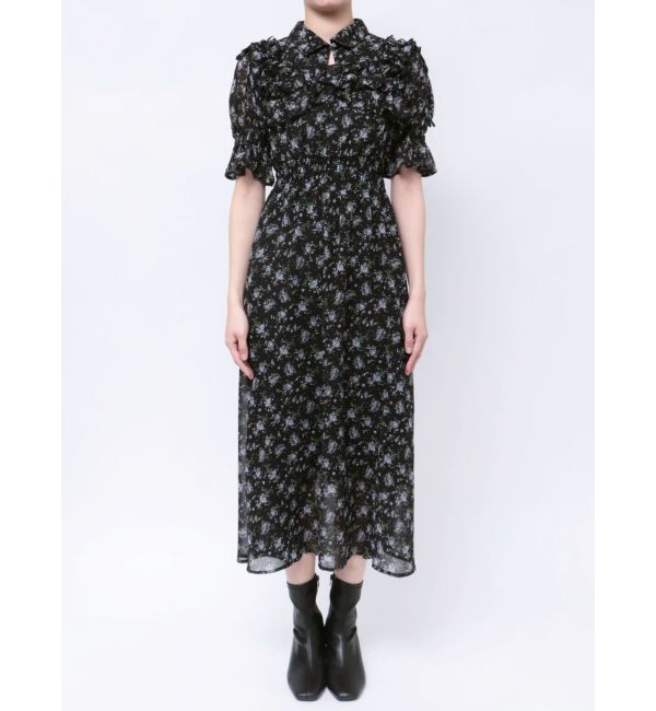 dazzlin「2WAYショルダーフラワーラッフルワンピース」|ワンピース|