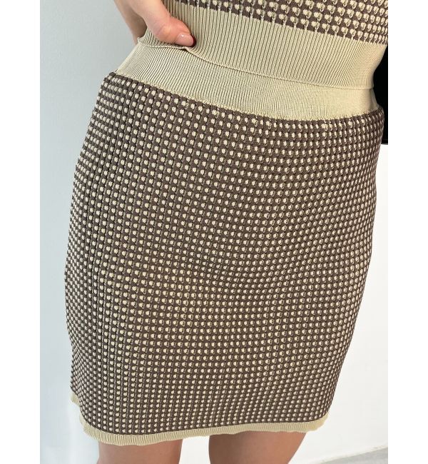 EMODA「3Dファブリックニットスカート」|スカート|