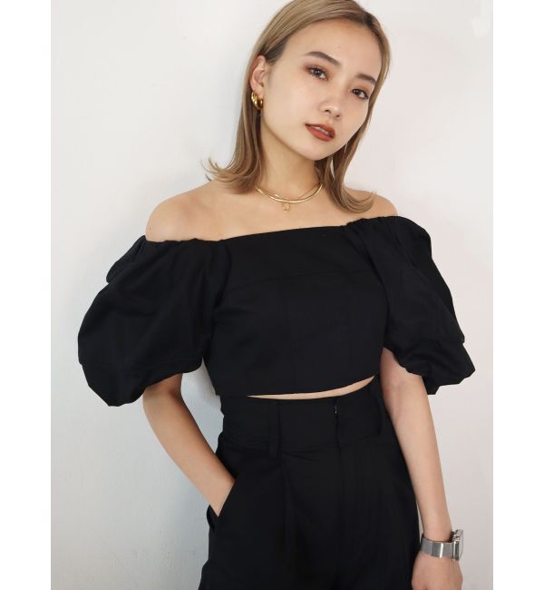 EMODA「2WAYオフショルダートップ」|シャツ・ブラウス|ブラック