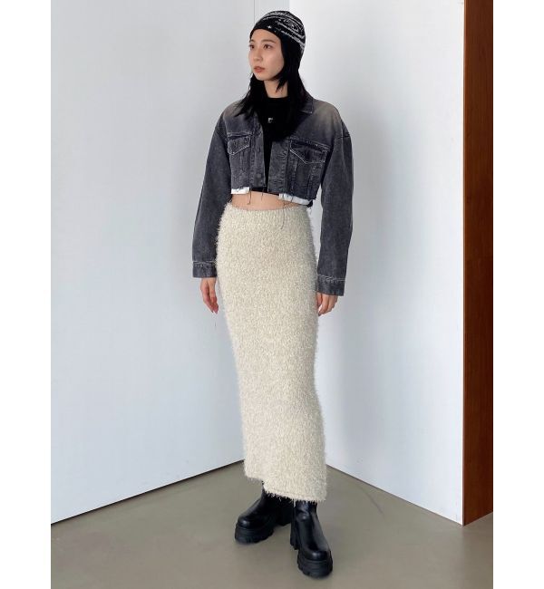 EMODA「カットオフクロップドデニムジャケット」|デニムジャケット|