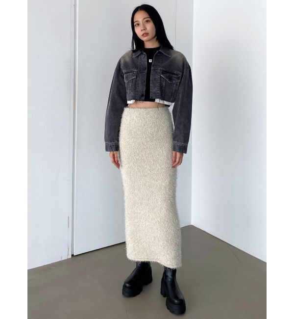 EMODA「カットオフクロップドデニムジャケット」|デニムジャケット|