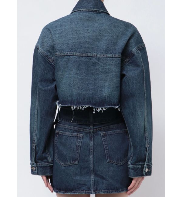 EMODA「カットオフクロップドデニムジャケット」|デニムジャケット|