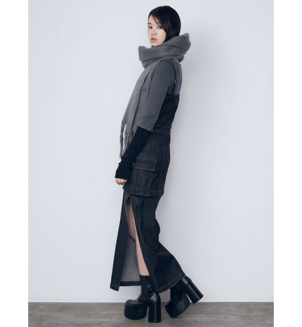 EMODA「ボリュームフリンジマフラー」|マフラー|