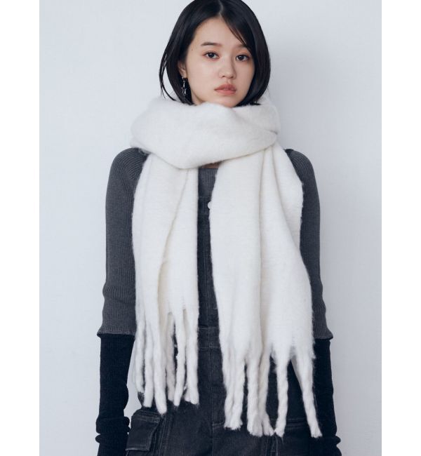 EMODA「ボリュームフリンジマフラー」|マフラー|