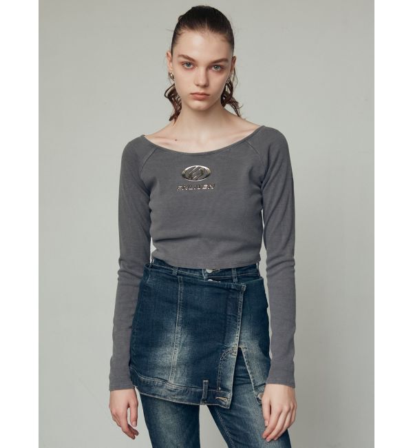 EMODA「ウエストレイヤーハイウエストフレアパギンス」|デニム|