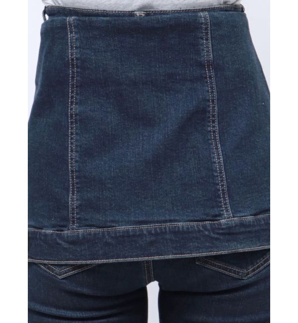 EMODA「ウエストレイヤーハイウエストフレアパギンス」|デニム|