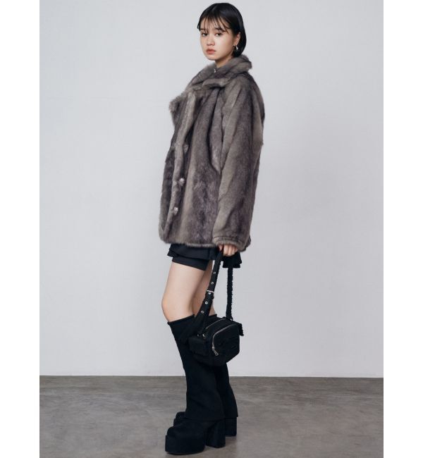 EMODA「ミディフェイクファーコート」|その他|