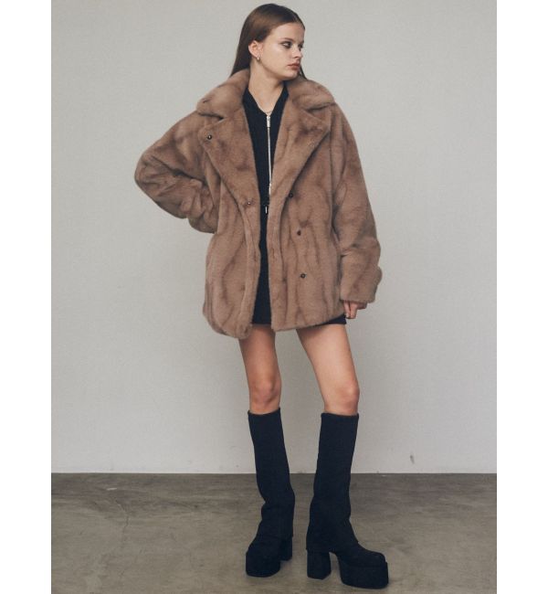 EMODA「ミディフェイクファーコート」|その他|