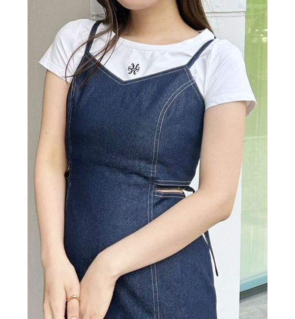 MERCURYDUO「エンブロイダリーワンポイントロゴTシャツ」|Tシャツ・カットソー|オフホワイト