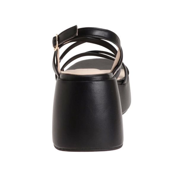 MERCURYDUO「メタリックストラップサンダル」|サンダル|