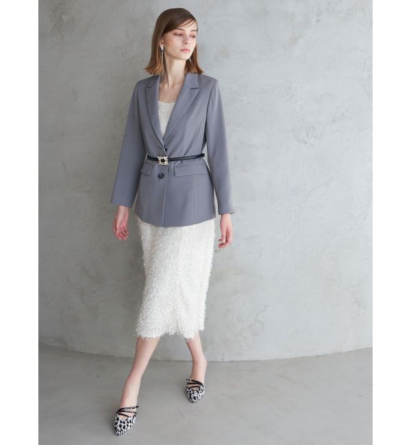 MERCURYDUO「フェザーフレアキャミワンピース」|ワンピース|