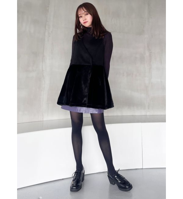 MERCURYDUO「フェイクレザーミニスカート」|スカート|