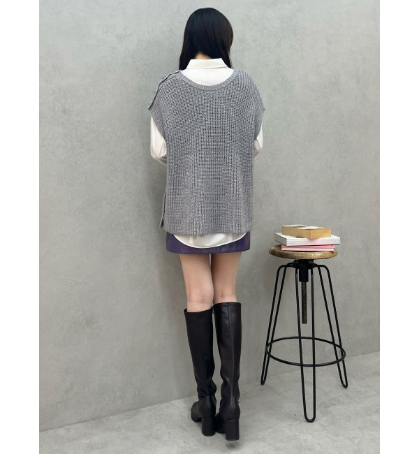 MERCURYDUO「フェイクレザーミニスカート」|スカート|