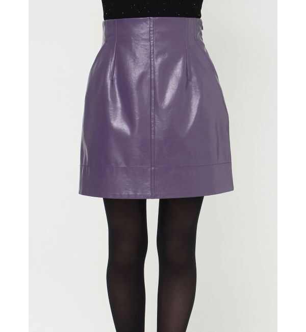 MERCURYDUO「フェイクレザーミニスカート」|スカート|