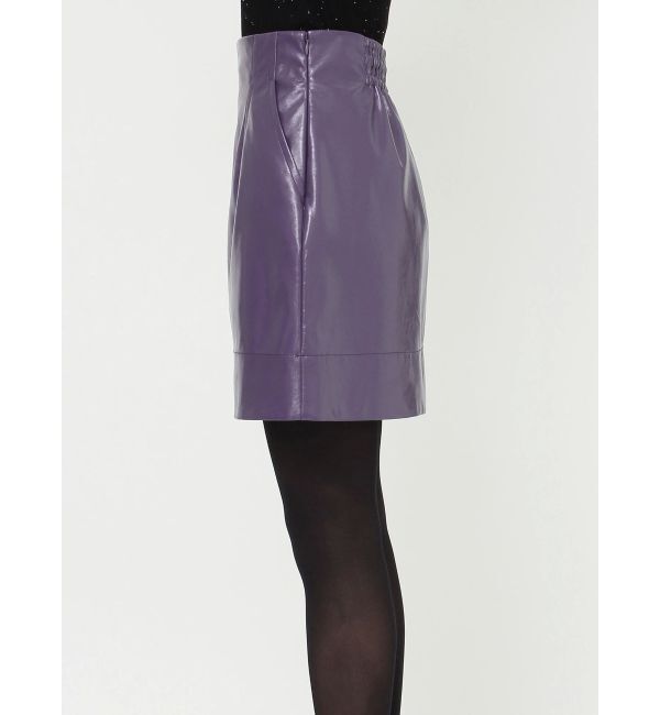 MERCURYDUO「フェイクレザーミニスカート」|スカート|