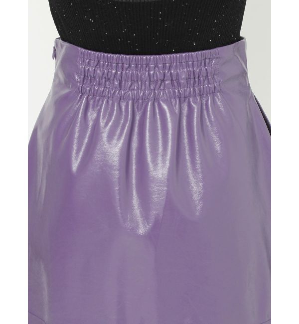 MERCURYDUO「フェイクレザーミニスカート」|スカート|