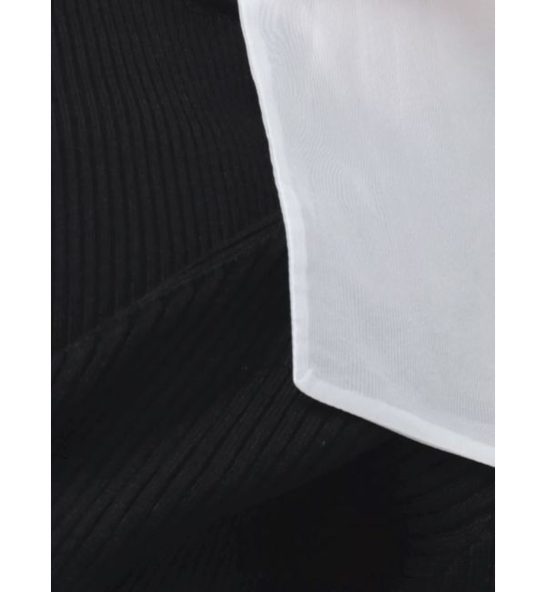 MERCURYDUO「2WAYショルダーリボンマーメイドニットワンピース」|ワンピース|