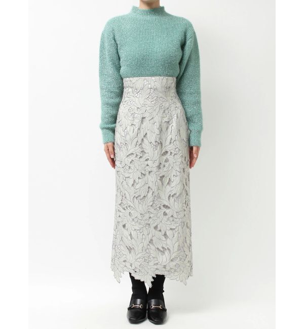 MERCURYDUO「カットワークレースペンシルスカート」|スカート|