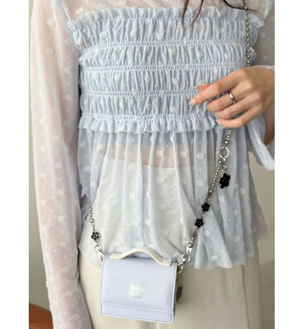 MERCURYDUO「【MARY QUANTコラボ】デイジースマホショルダー&ストラップ」|チャーム・キーホルダー|