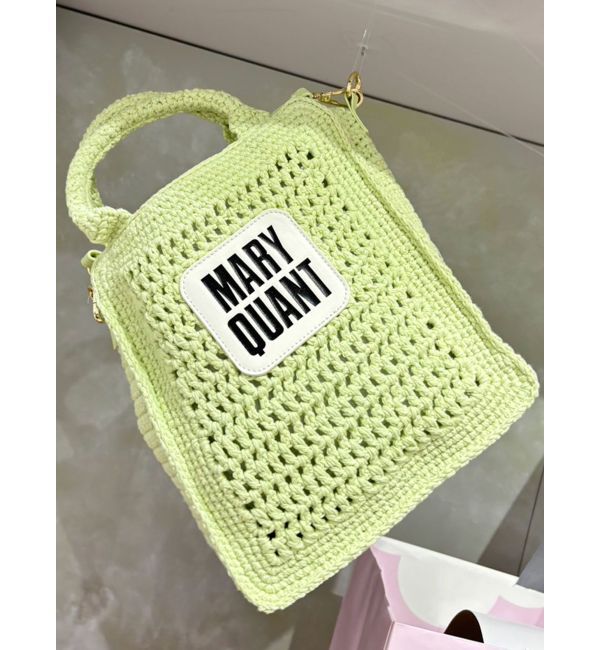 MERCURYDUO「【MARY QUANTコラボ】クロシェ風ロゴバッグ」|その他|グリーン