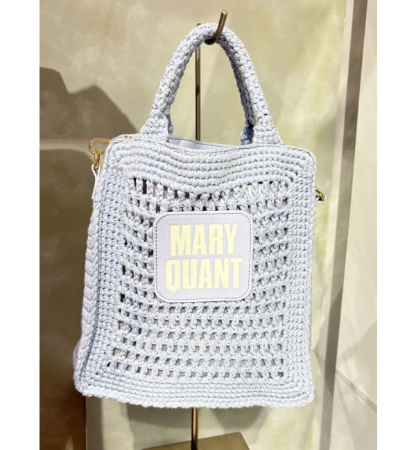 MERCURYDUO「【MARY QUANTコラボ】クロシェ風ロゴバッグ」|その他|ブルー