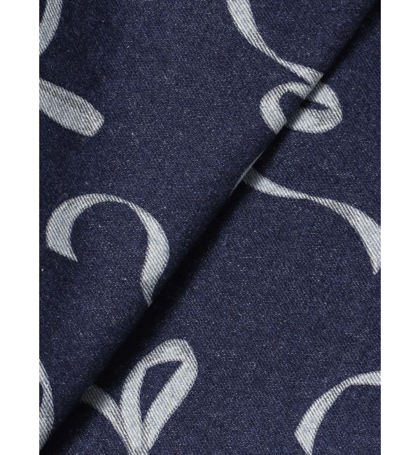 MERCURYDUO「リボンプリントデニムラップスカパン」|スカート|