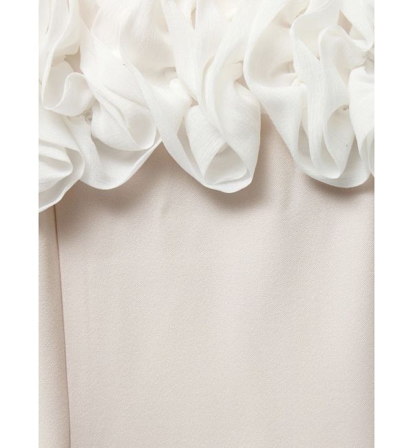 MERCURYDUO「デコルテバルーンフリルキャミワンピース」|ワンピース|