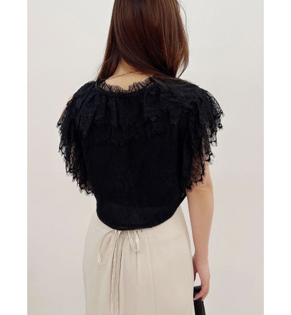 MERCURYDUO「レースクロップドブラウス」|シャツ・ブラウス|