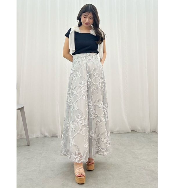 MERCURYDUO「エンブロイダリースカート」|スカート|