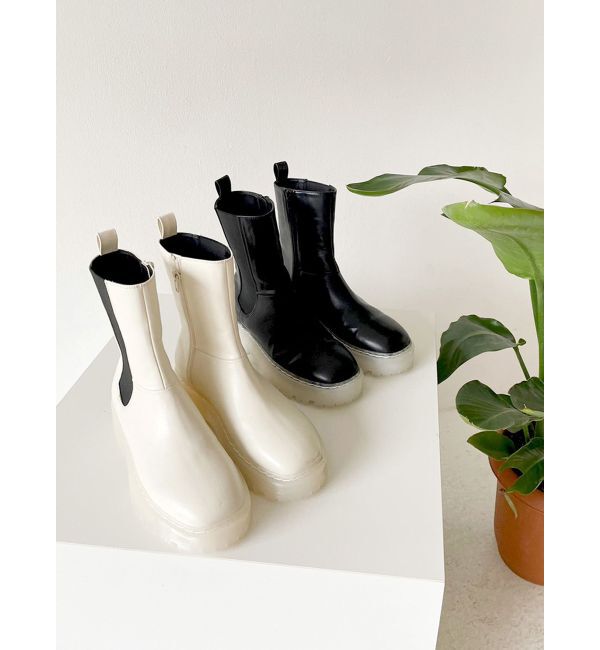 MURUA「ガムソールサイドゴアブーツ」|ショートブーツ|