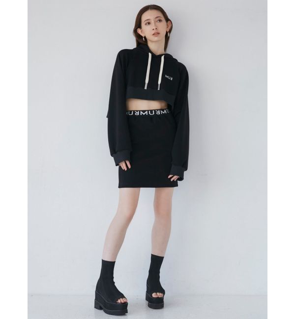 MURUA「スポンジングロゴミニスカート」|スカート|