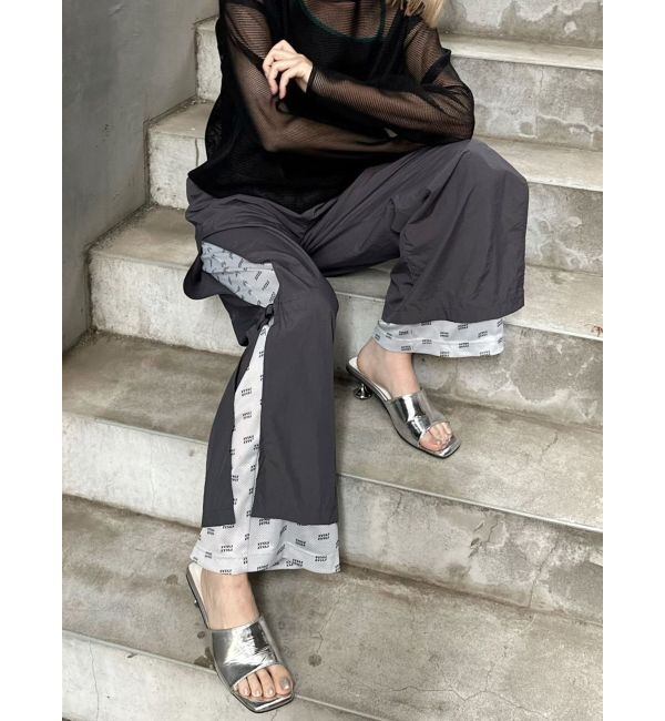 MURUA「メッシュロゴナイロンカーゴフレアパンツ【2way】」|その他|