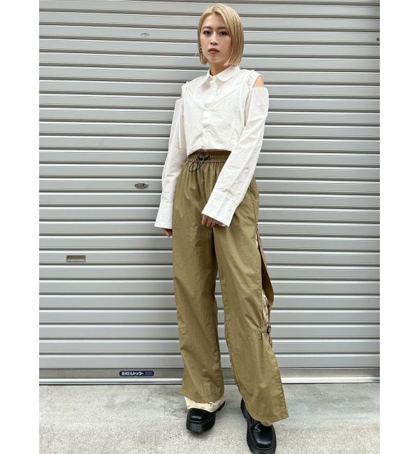 MURUA「メッシュロゴナイロンカーゴフレアパンツ【2way】」|その他|