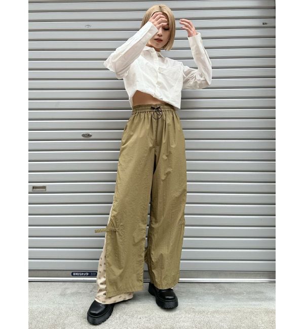 MURUA「メッシュロゴナイロンカーゴフレアパンツ【2way】」|その他|