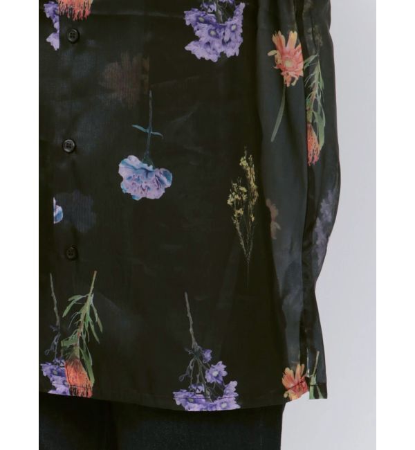 MURUA「フラワーシアーオープンカラーシャツ【WEB限定】」|シャツ・ブラウス|