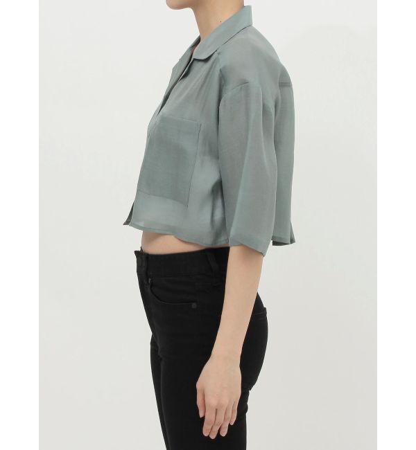 MURUA「オープンカラーシアーシャツ」|シャツ・ブラウス|