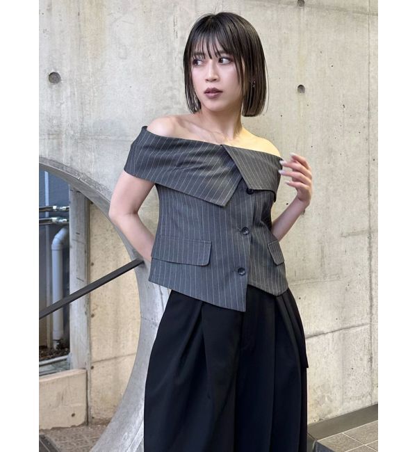 MURUA「オフショルマニッシュブラウス」|シャツ・ブラウス|