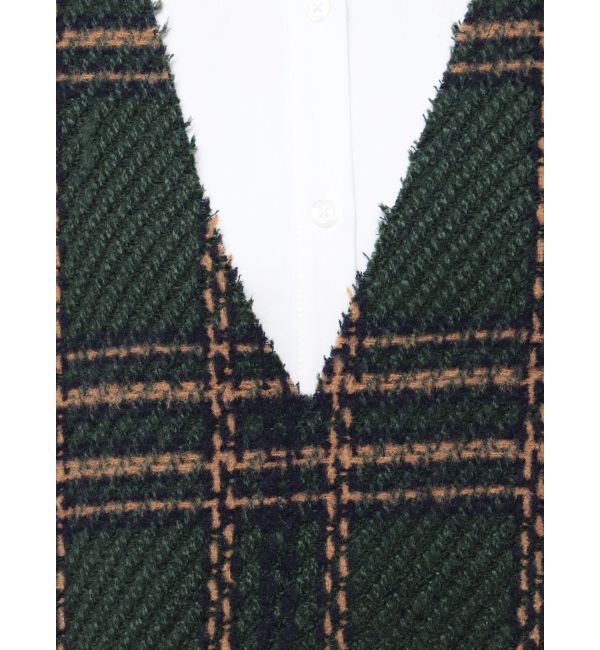 MURUA「オリジナルツイードシャツワンピース【2way】」|ワンピース|