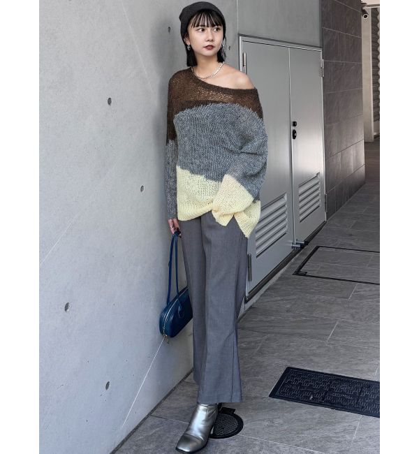 MURUA「ブロックシアーニット【WEB限定】」|ニット・セーター|