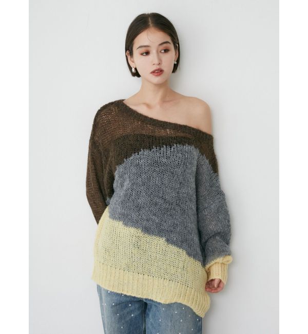 MURUA「ブロックシアーニット【WEB限定】」|ニット・セーター|