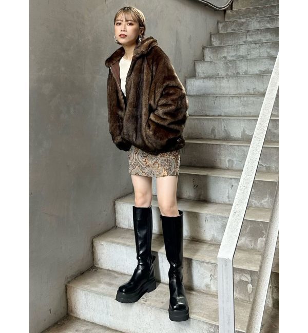 MURUA「フェイクファーブルゾン」|ブルゾン・スタジャン|